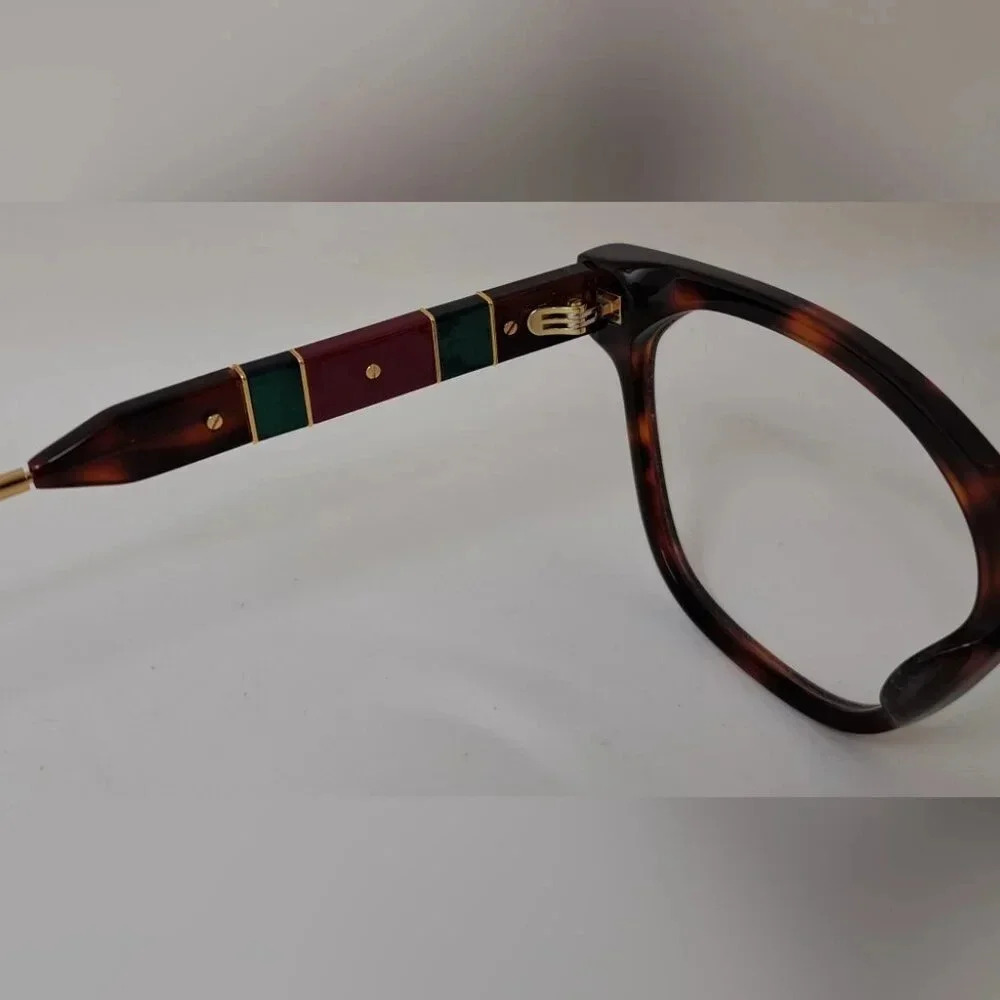 NWT Gucci Women's Eye Glasses  Frames Cat Eye Dark Havana Gold GG0600O 54-18-140 - Picture 9 of 16